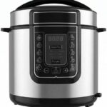 Panela de pressão elétrica 6 L em inox: praticidade, cozimento automático e fácil limpeza para refeições saborosas em casa.