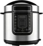 Panela de pressão elétrica 6 L em inox: praticidade, cozimento automático e fácil limpeza para refeições saborosas em casa. - Imagem 2