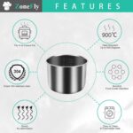 Panela interna XL 6Qt inox: compatível com Power Cooker PPC770, PPC771 e WAL1/WAL2, durável e fácil de limpar - Imagem 2