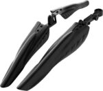 Paralama de Bicicleta Universal dianteiro e traseiro: proteção contra lama e água com ajuste fácil e plástico resistente para sua bike.