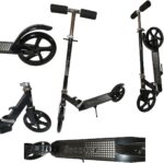 Patinete Adulto Juvenil Dobrável 2 Rodas, resistente, com guidão ajustável e suporte até 100 kg para jovens e adultos