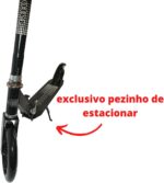 Patinete Adulto Juvenil Dobrável 2 Rodas, resistente, com guidão ajustável e suporte até 100 kg para jovens e adultos - Imagem 2