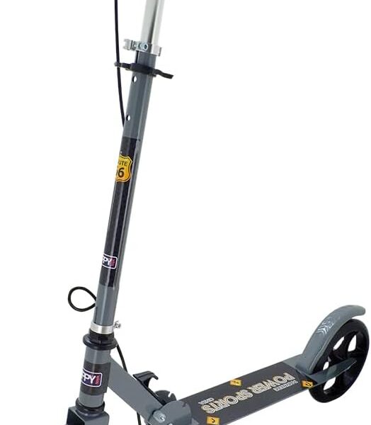 Patinete Dobrável Zippy Toys com freio, altura ajustável e rolamento ABEC 9: mais segurança e praticidade para crianças.