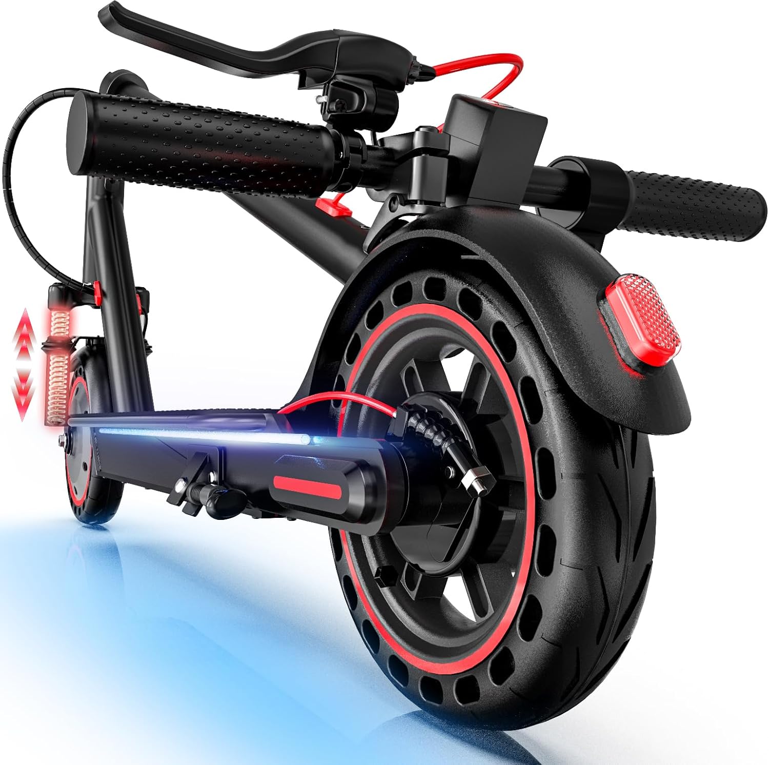 Patinete Elétrico Adulto 550W com 37 km de autonomia, suspensão Patinete Elétrico Adulto 550W com 37 km de autonomia, suspensão dianteira e app inteligente para mais conforto e segurança.