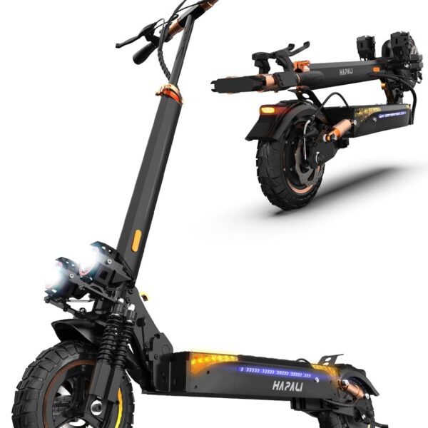 Patinete Elétrico para Adultos: 50 km de autonomia, até 50 km/h, pneus all-terrain e suspensão dupla para trilhas e cidade