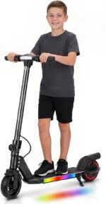 Patinete Infantil Elétrico Dobrável: seguro, leve, ajustável e ideal para crianças de 6 a 12 anos