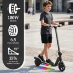 Patinete Infantil Elétrico Dobrável: seguro, leve, ajustável e ideal para crianças de 6 a 12 anos - Imagem 2