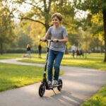 Patinete Infantil Juvenil Dobrável com Freio Traseiro e Altura Regulável para diversão segura e prática - Imagem 2
