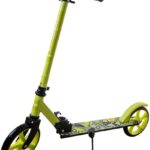 Patinete Juvenil Dobrável Com Descanso Verde Yuupi: mais segurança, conforto e praticidade para crianças de 3 a 12 anos.