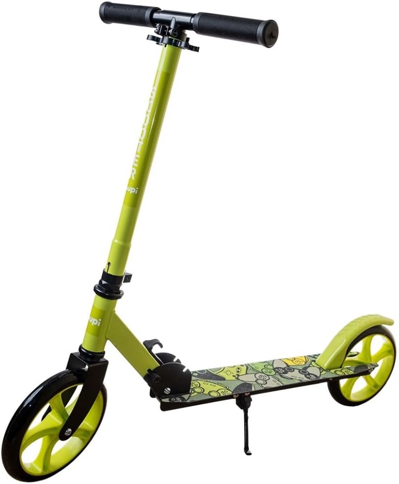 Patinete Juvenil Dobrável Com Descanso Verde Yuupi: mais segurança, conforto Patinete Juvenil Dobrável Com Descanso Verde Yuupi: mais segurança, conforto e praticidade para crianças de 3 a 12 anos.