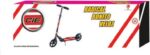 Patinete Scooter Dobrável Preto CIE YTA-663PR: leve, seguro e ajustável, com freios e base antiderrapante para maior conforto. - Imagem 2