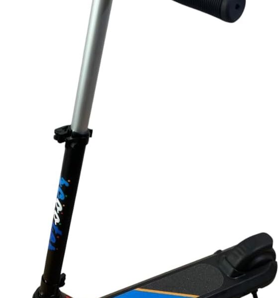 Patinete elétrico infantil E8 Electric com ajuste de altura, luzes LED e entrada USB/MP3 para diversão segura até 40kg.