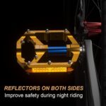 Pedais MTB 9/16" antiderrapantes com 3 rolamentos selados: leve, resistente e ideal para BMX e mountain bike. - Imagem 2