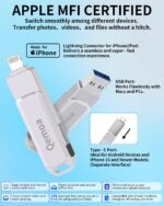 Pen Drive MFi 512 GB para iPhone: backup e transferência fácil de fotos, vídeos e arquivos entre iPhone, Android, iPad e PC￼ - Imagem 2