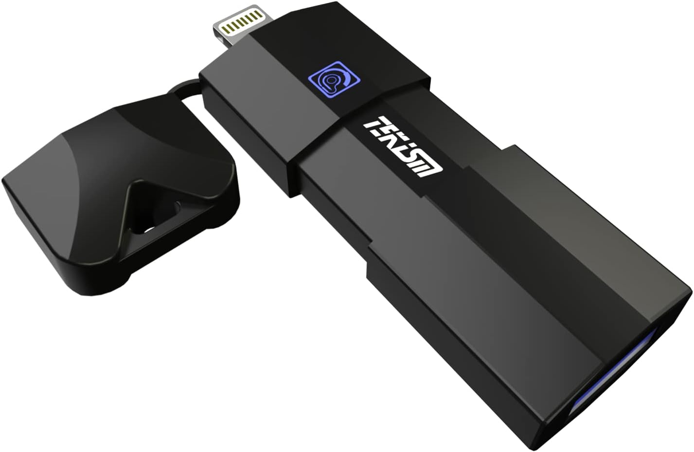 Pen drive MFi 128GB para iPhone/iPad, USB duplo, backup rápido Pen drive MFi 128GB para iPhone/iPad, USB duplo, backup rápido e seguro