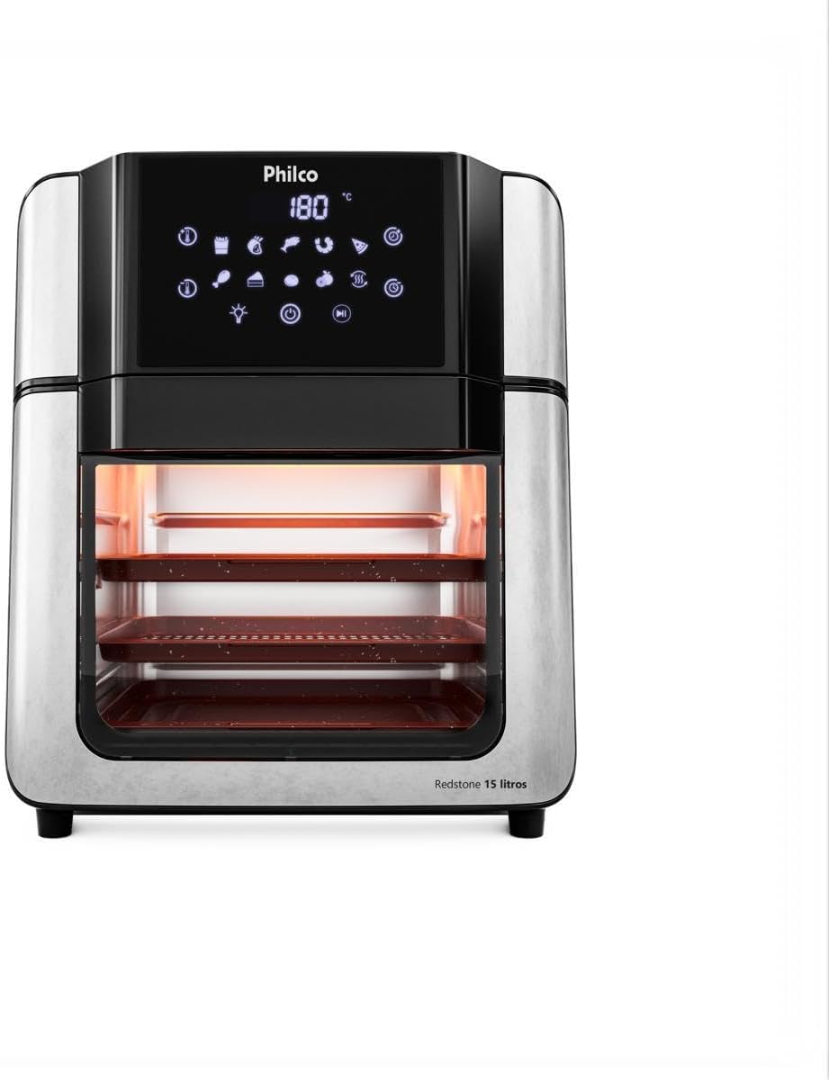 Philco Air Fryer Oven 15L: frita com pouco ou nenhum Philco Air Fryer Oven 15L: frita com pouco ou nenhum óleo e timer de 90 minutos para cozinhar com praticidade.
