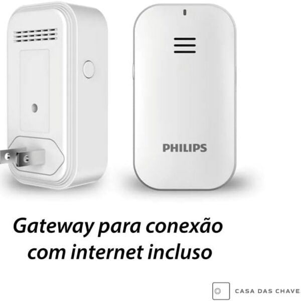 Philips Fechadura Digital Alpha Easy Key 5HB Preto com bloqueio por combinação para mais segurança e praticidade.