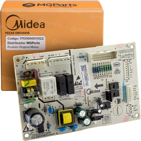 Placa Principal Original Midea 17131000011322 para Cervejeira 96L: controle eletrônico eficiente e reposição ideal para compra segura.