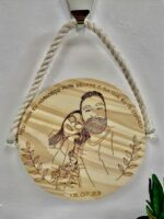 Placa de Madeira Personalizada com Foto: presente único para casamento, aniversário, noivado e decoração da casa
