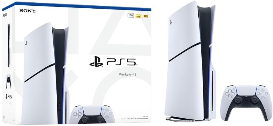 PlayStation 5 Slim Disk 1TB 1 Controle Branco Sony PlayStation 5 Slim Disk 1TB 1 Controle Branco Sony