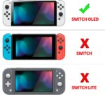 PlayVital AlterGrips capa protetora ergonômica para Nintendo Switch OLED com proteção fina, encaixe perfeito e acessórios inclusos, preta - Imagem 2
