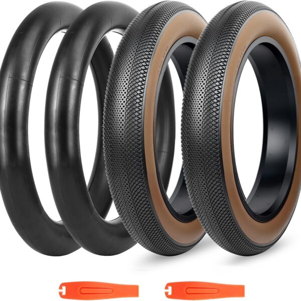 Pneu Fat 20x4 para E-Bike: resistente ao desgaste, dobrável e fácil de instalar, ideal para mountain bike e neve.