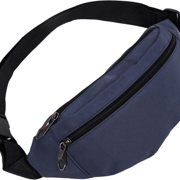 Pochete impermeável grande para homens e mulheres, ideal para viagens, caminhadas e corrida, leve e resistente, azul.