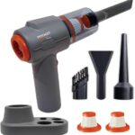Pocket Vac PRO Aspirador portátil e estação de ancoragem, aspirador de pó compacto sem fio, leve, potente para casa, cozinha, carro, canto, estofamento de pelos de animais de estimação, limpeza de