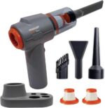Pocket Vac PRO Aspirador portátil e estação de ancoragem, aspirador de pó compacto sem fio, leve, potente para casa, cozinha, carro, canto, estofamento de pelos de animais de estimação, limpeza de