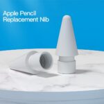 Ponta de substituição compatível com Apple Pencil 1ª/2ª geração, branca, kit com 4 unidades para uso imediato. - Imagem 2