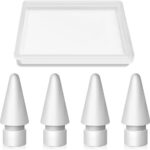 Pontas de substituição compatíveis com Apple Pencil, duráveis e precisas, pacote com 4 para compra prática e reposição ideal
