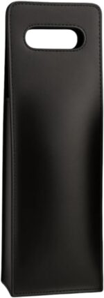 Porta Vinho Couro Sintético elegante: protege, transporta e valoriza sua garrafa com estilo para presente ou uso pessoal.