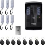 Porteiro Coletivo Intelbras 6 pontos com 8 tags e botoeira, ideal para controle de acesso residencial e comercial.