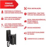 Porteiro Eletrônico PT-270 com Protetor Antivandalismo: segurança, durabilidade e fácil instalação para sua casa. - Imagem 2