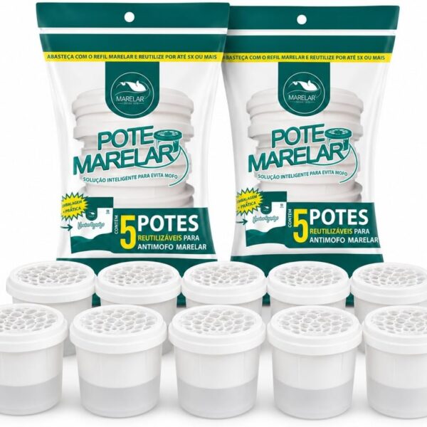 Potes para Desumidificador Antimofo de Armários e Gavetas - 5 ou 10 Unid (10)