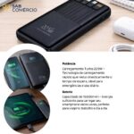 Power Bank 10000mAh 22.5W com Cabo Integrado e Display Digital: carregamento rápido para iPhone e Android com máxima praticidade. - Imagem 2