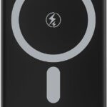 Power Bank 10000mAh com Caregamento por inducǎo, Carregador Sem Fio Portátil Magnético com Cabo Tipo-C 20W PD Carregamento Rápido, Compativel com Celulares ioS e Android (Preto, Amperes Horas, 10000)