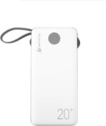 Power Bank 20000mAh Digital com carregamento rápido, display e compatibilidade com Xiaomi, iPhone, Motorola e Samsung