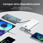 Power Bank 20000mAh com Carga Rápida e Múltiplas Portas para iOS, Android, USB e Type-C, leve e portátil - Imagem 2