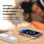 Power Bank 5000mAh Magnético Turbo com Carga Rápida para iPhone XR a 14 Pro Max MagSafe, compacto e portátil. - Imagem 2