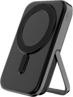 Power Bank Magnético Sem Fio 10000mAh com Suporte e USB-C para iOS e Android, leve e seguro para recargas rápidas