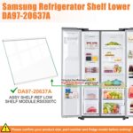 Prateleira de vidro Samsung DA97-20637A compatível, resistente e fácil de instalar para sua geladeira - Imagem 2