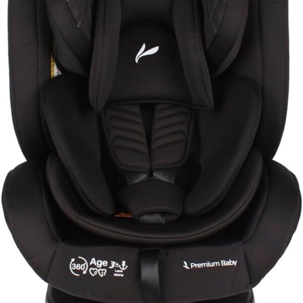 Premium Baby Safe Tour 360°: cadeira infantil giratória, segura e ajustável para crianças de 0 a 36 kg.