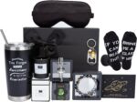 Presentes de aniversário para homens: kit premium com copo térmico, acessórios e caixa pronta para presentear.