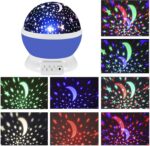 Projetor Estrelado Azul para Quarto Infantil, Luz Noturna com 8 Cores, Presente Ideal para Crianças de 3 a 10 Anos - Imagem 2