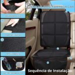 Protetor Banco Carro para Cadeirinha Bebê Conforto: protege, organiza e evita desgaste no assento com instalação fácil. - Imagem 2