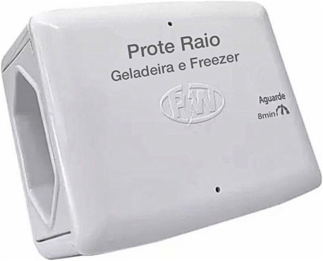 Protetor de Geladeira ou Freezer 127V: protege contra surtos e Protetor de Geladeira ou Freezer 127V: protege contra surtos e quedas de energia, com religa automática e temporizador de 8 minutos.