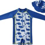 Pulpo Roupa de Piscina Bebê Menino com Chapéu by Acqua di Mare: proteção e conforto para o banho de sol e piscina.
