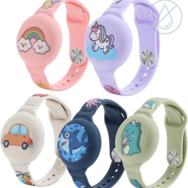 Pulseira Infantil Compatível com Airtag Apple: ajuste, conforto e segurança à prova d’água para rastrear seu filho com tranquilidade.