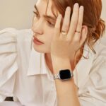 Pulseira Lenrao em aço inoxidável para Apple Watch: elegância, conforto e compatibilidade com várias séries. - Imagem 2